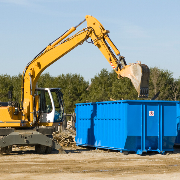 are there any restrictions on where a residential dumpster can be placed in Mooresburg TN